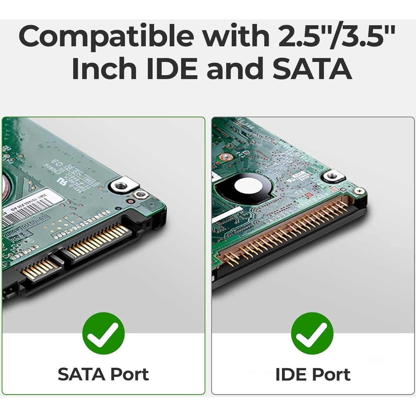 Adaptador Externo USB 3.0 a IDE/SATA Unitek Y-3322 2.5/3.5"