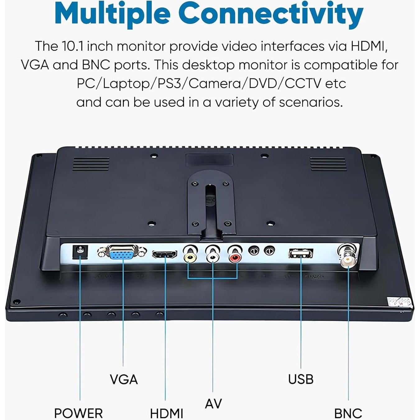 Monitor JaiHo IPS 10.1" HD 1920x1200 Portátil con Altavoz