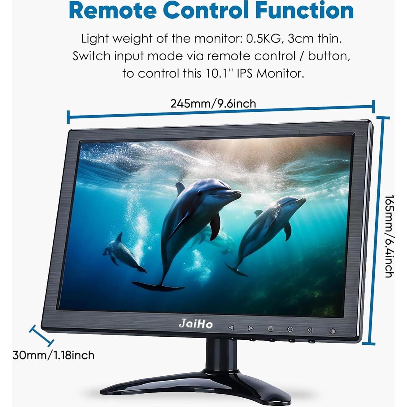 Monitor JaiHo IPS 10.1" HD 1920x1200 Portátil con Altavoz