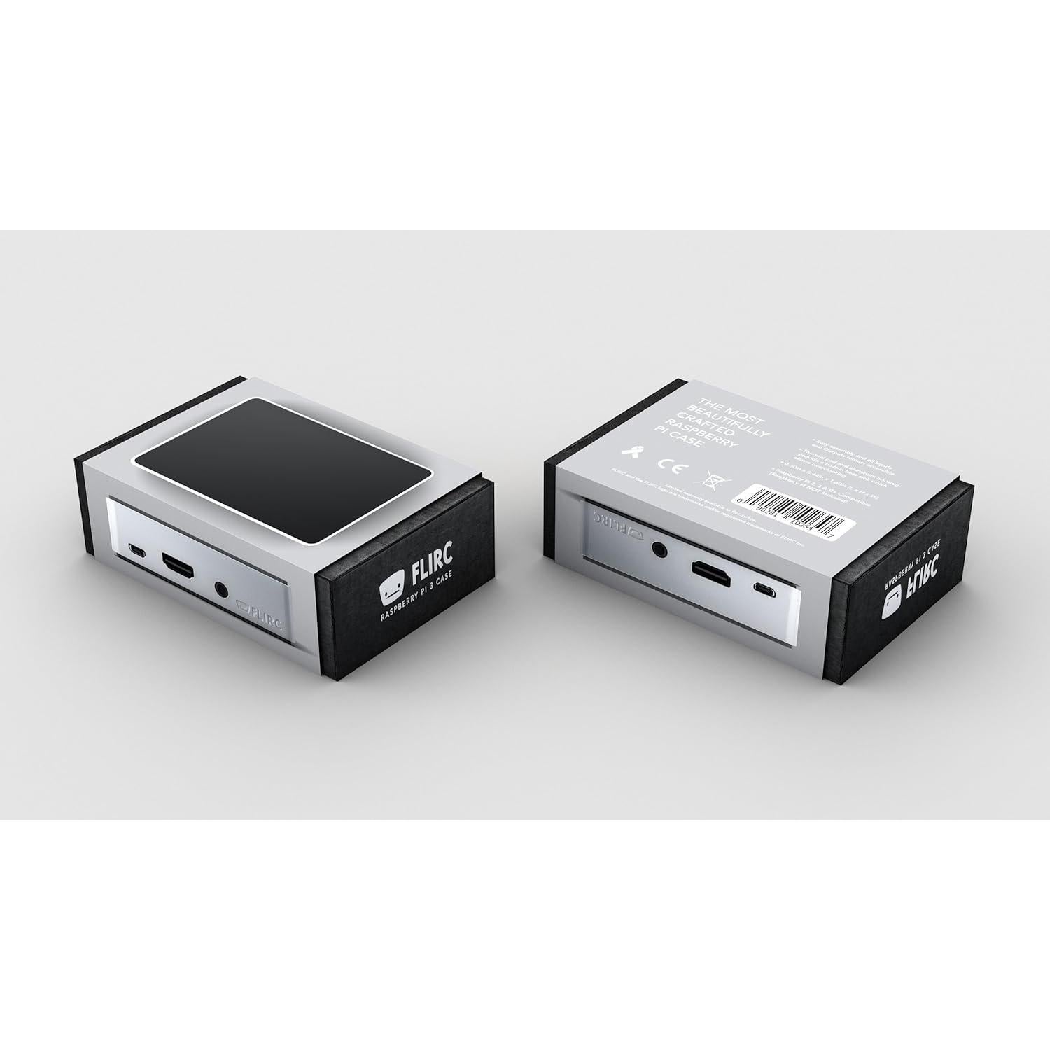 Caja Flirc de Aluminio para Raspberry Pi 3 B+ - Plateada