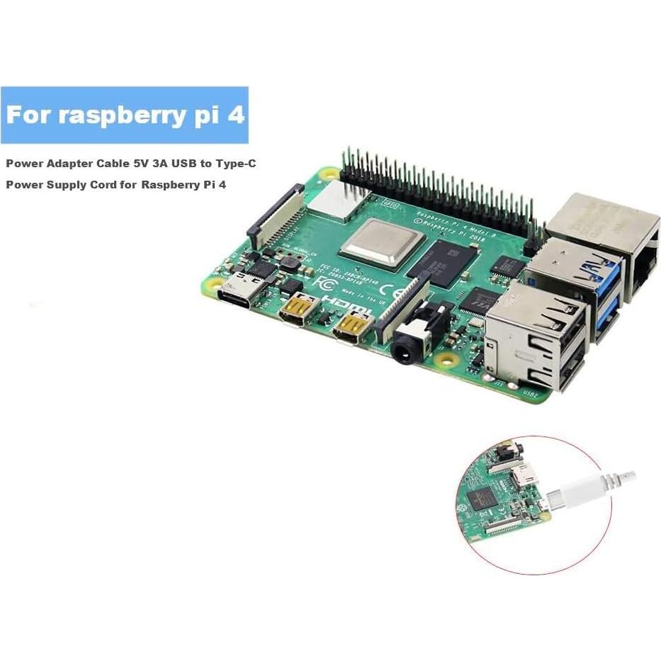 Adaptador de Alimentación 15W Tipo C para Raspberry Pi 4 - 5V 3A