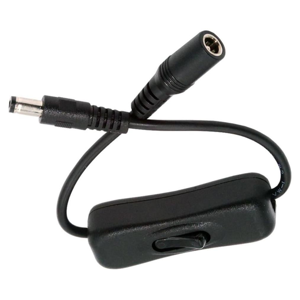 Cable de Extensión DC 5.5x2.1mm Macho a Hembra CY con Interruptor