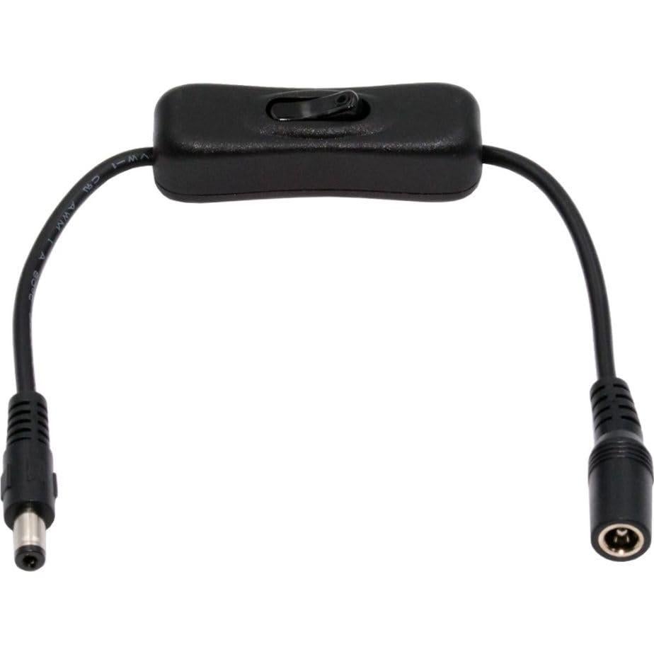 Cable de Extensión DC 5.5x2.1mm Macho a Hembra CY con Interruptor
