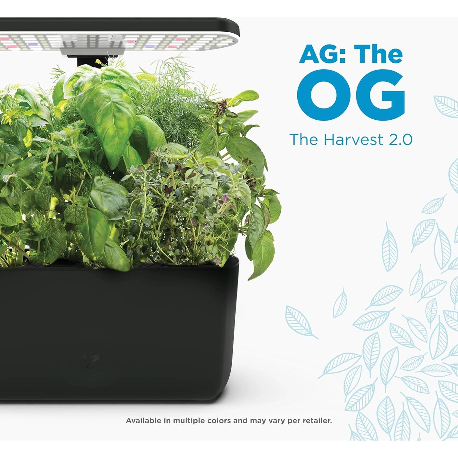 AeroGarden Harvest 2.0 Jardín Hidropónico 6 Cápsulas LED