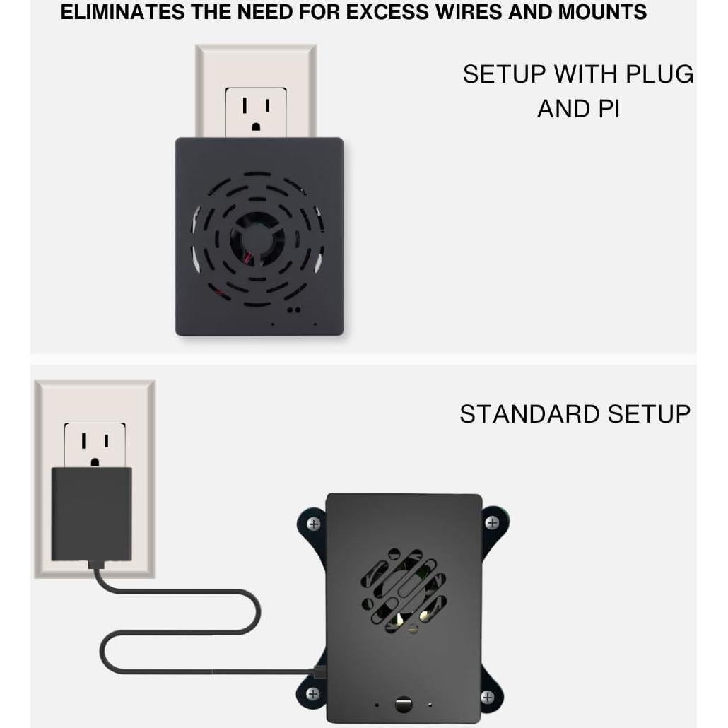 Vilros Plug 'n' Pi para Raspberry Pi 5 - Caja con Ventilador
