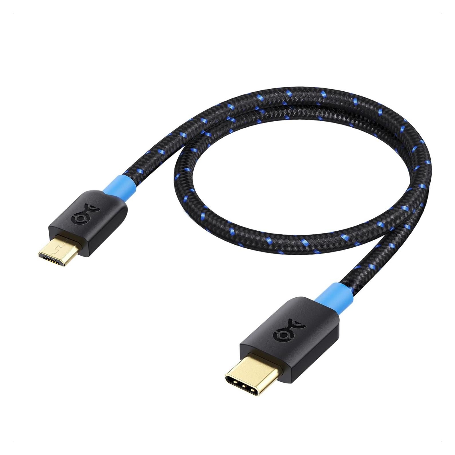 Cable USB C a Micro USB 0.3m Cable Matters 3A 480Mbps