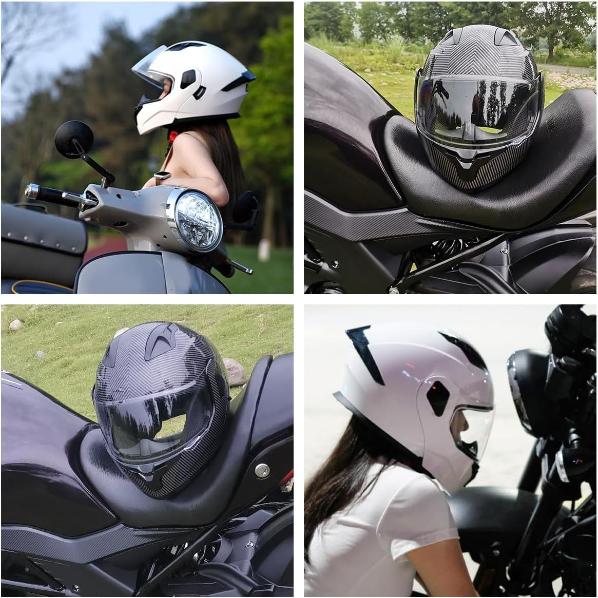 Casco Modular TTMiku CHJMK001 Doble Visor Unisex Adulto