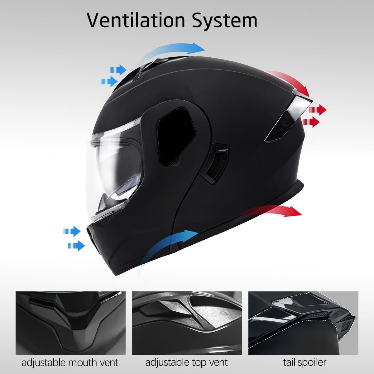 Casco Modular TTMiku CHJMK001 Doble Visera Unisex 55-62cm