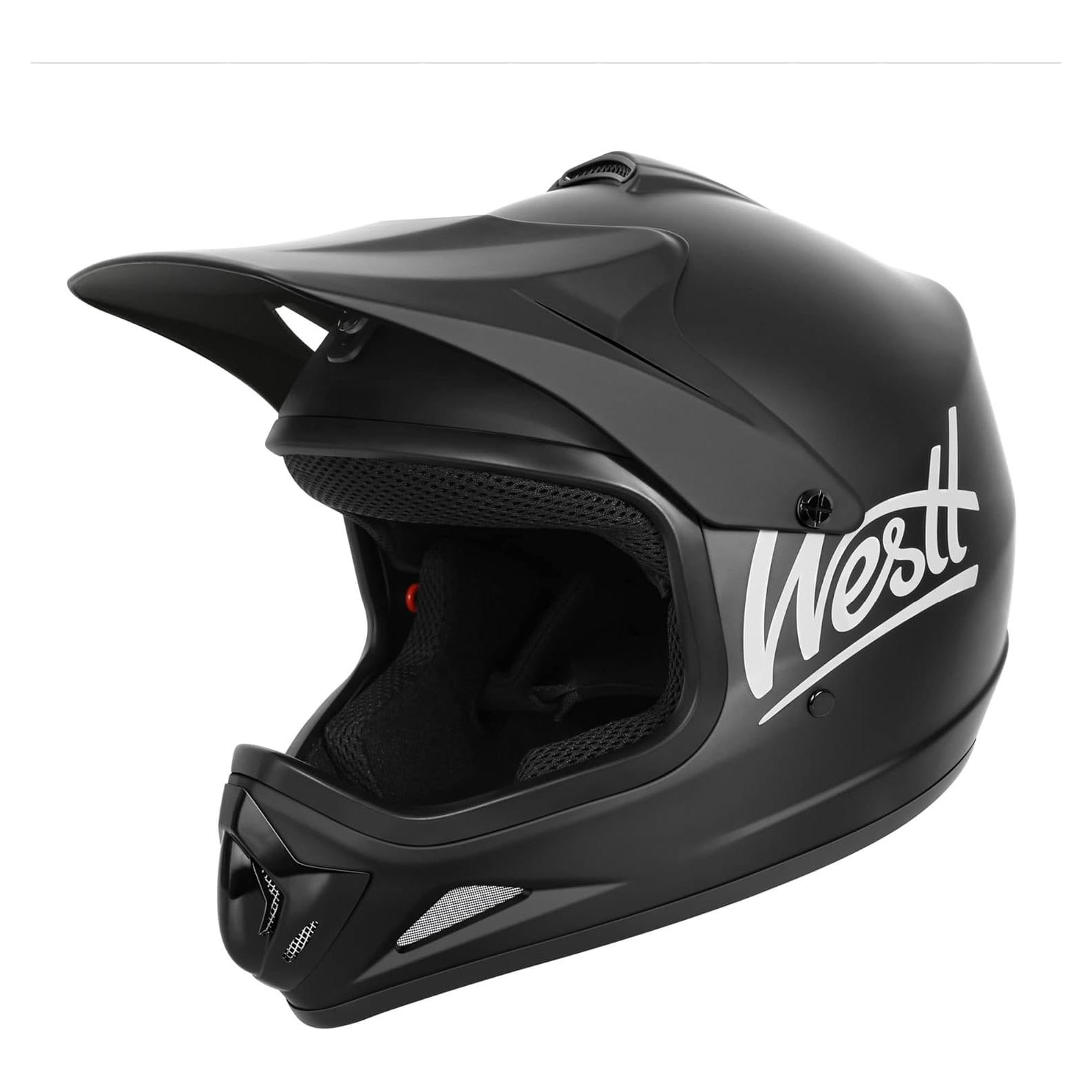 Westt Youth Kids Motocross Helmet - Dirt Bike Motorcycle with Visor Off-Road ATV Street Mountain Bike Go-Kart BMX, Full Face Motorcycle Helmet for Boys & Girls, DOT Approved