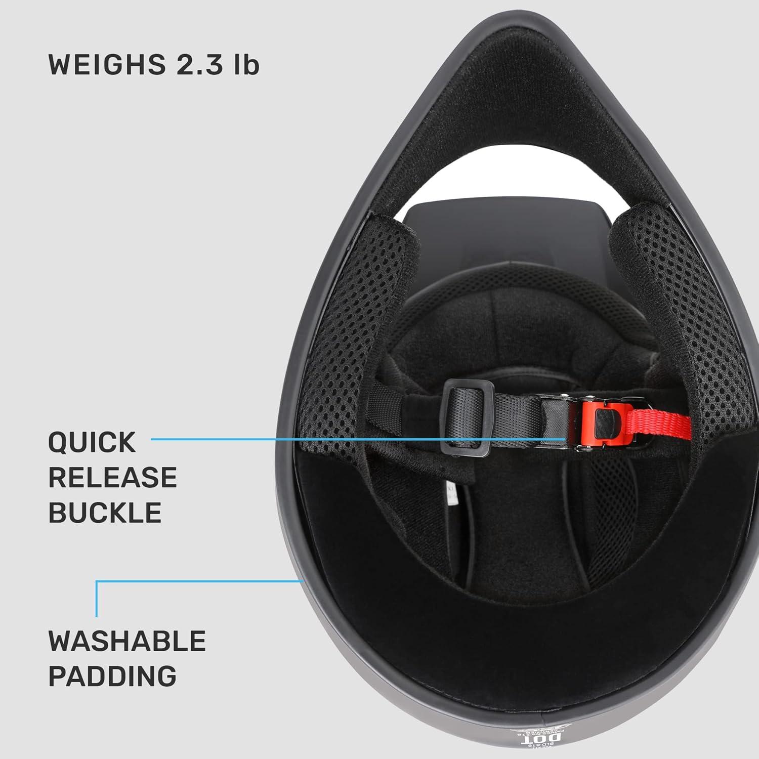 Westt Youth Kids Motocross Helmet - Dirt Bike Motorcycle with Visor Off-Road ATV Street Mountain Bike Go-Kart BMX, Full Face Motorcycle Helmet for Boys & Girls, DOT Approved