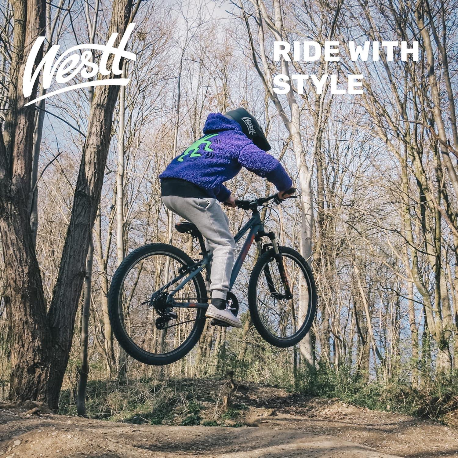 Westt Youth Kids Motocross Helmet - Dirt Bike Motorcycle with Visor Off-Road ATV Street Mountain Bike Go-Kart BMX, Full Face Motorcycle Helmet for Boys & Girls, DOT Approved