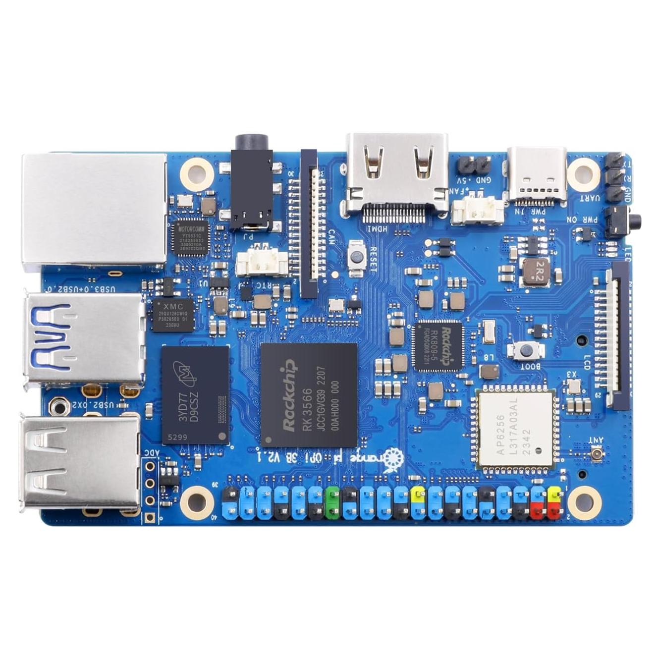 Computadora de Placa Única Orange Pi 3B 2GB Quad-Core