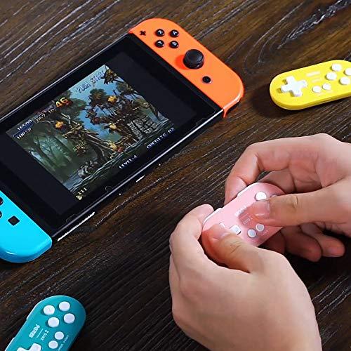 Controlador Mini Bluetooth 8Bitdo Zero 2 Rosa para Switch y PC