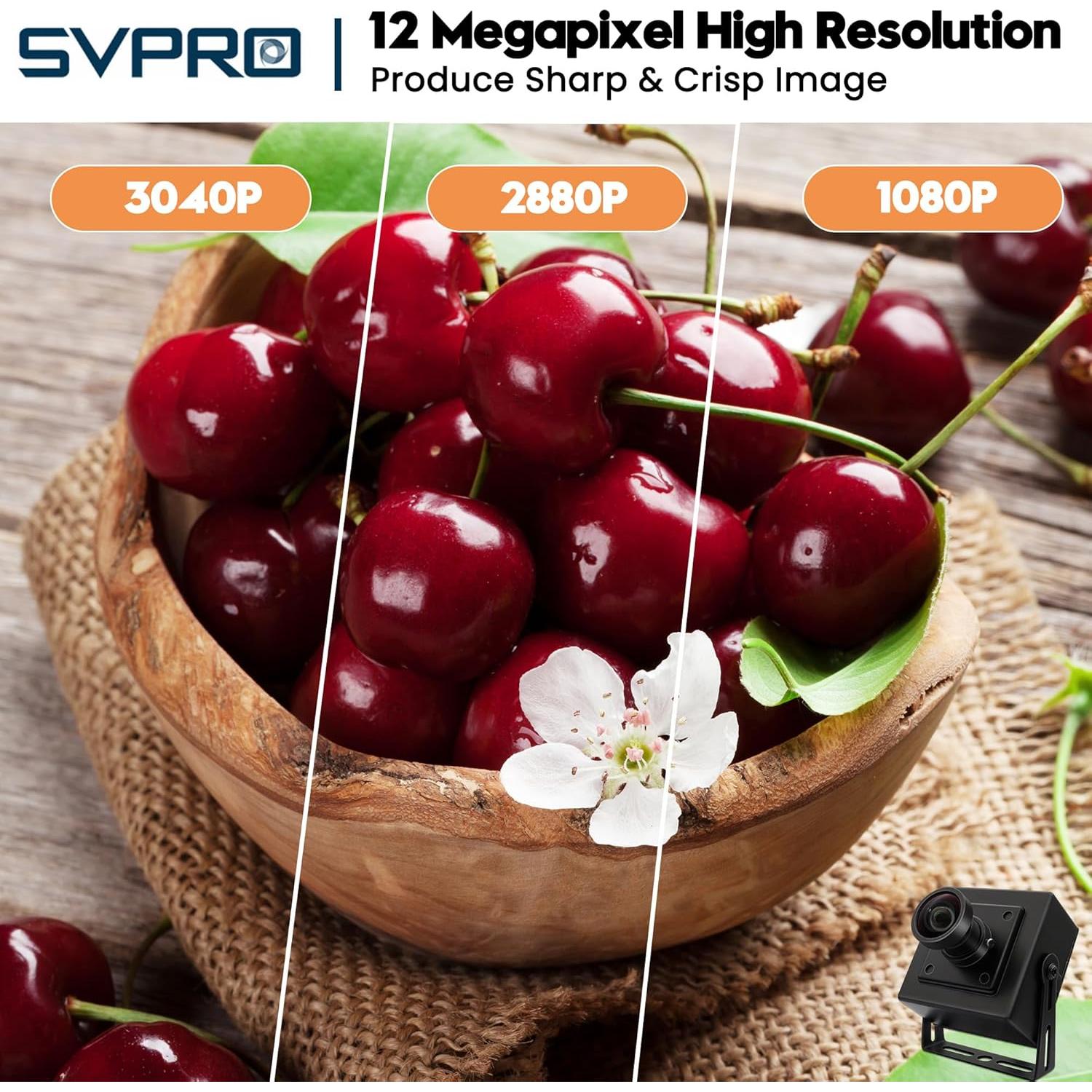 Cámara USB SVPRO 12MP 1080P 120fps Gran Angular M12