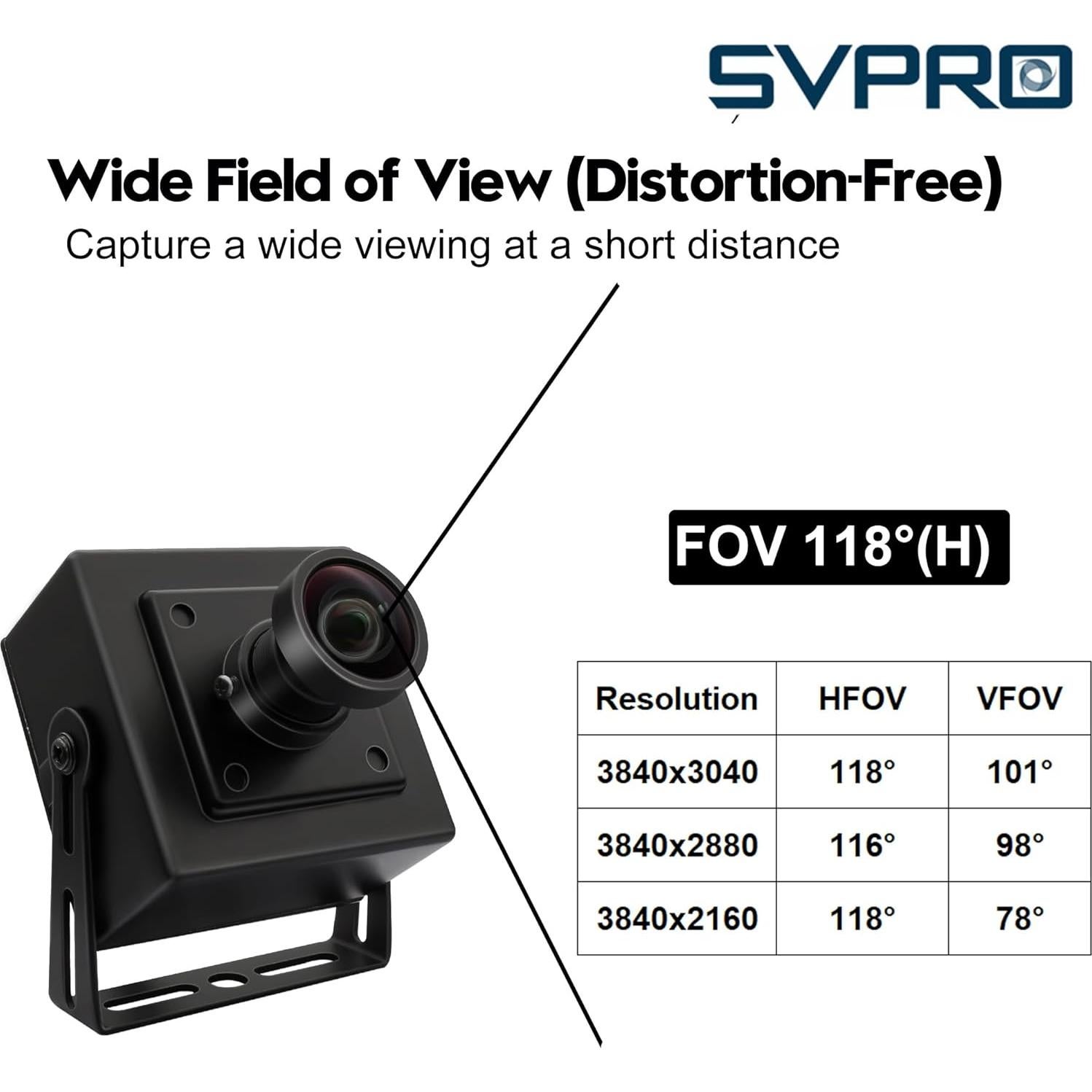 Cámara USB SVPRO 12MP 1080P 120fps Gran Angular M12