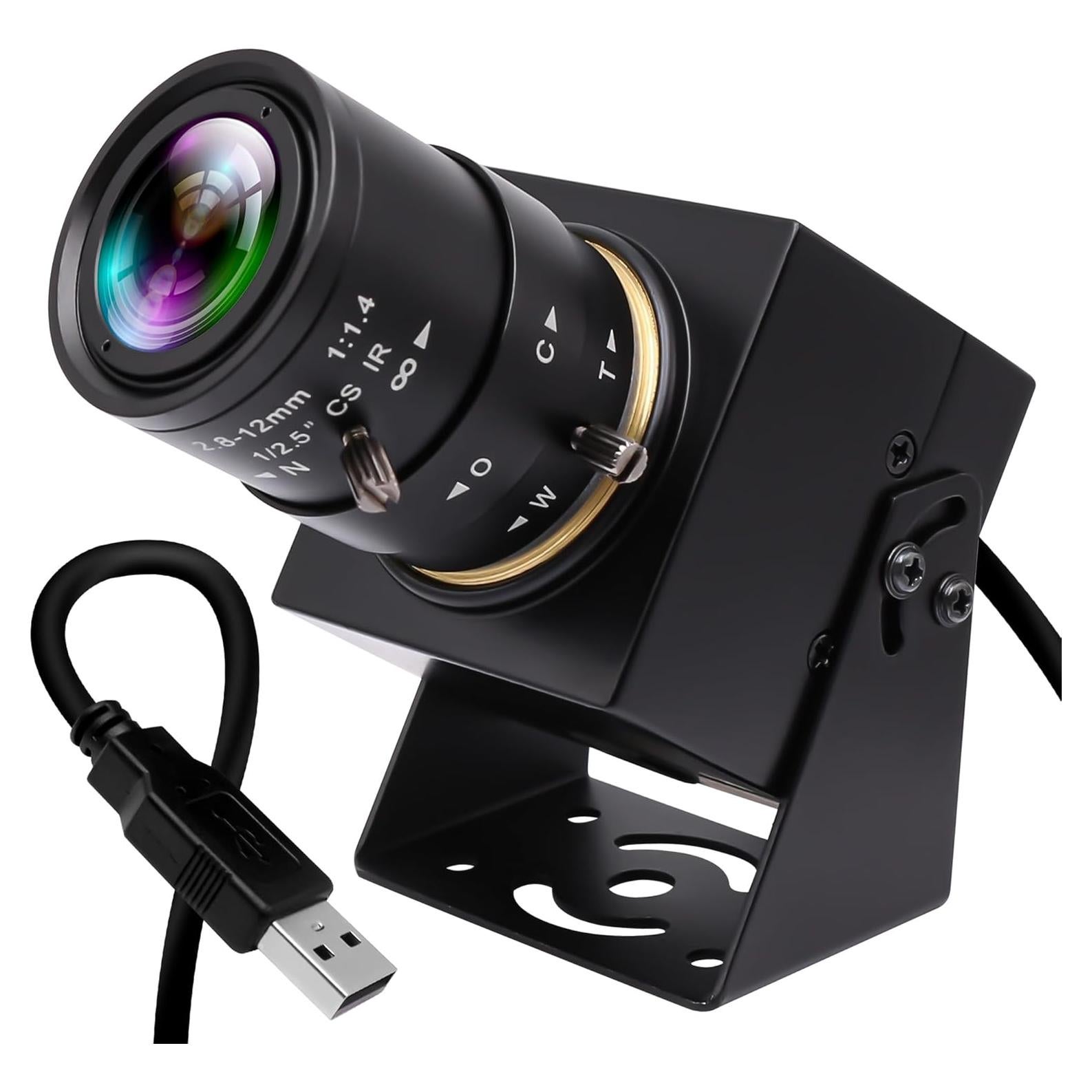 Cámara USB IFWATER 2MP 90fps con Lente Varifocal 2.8-12mm