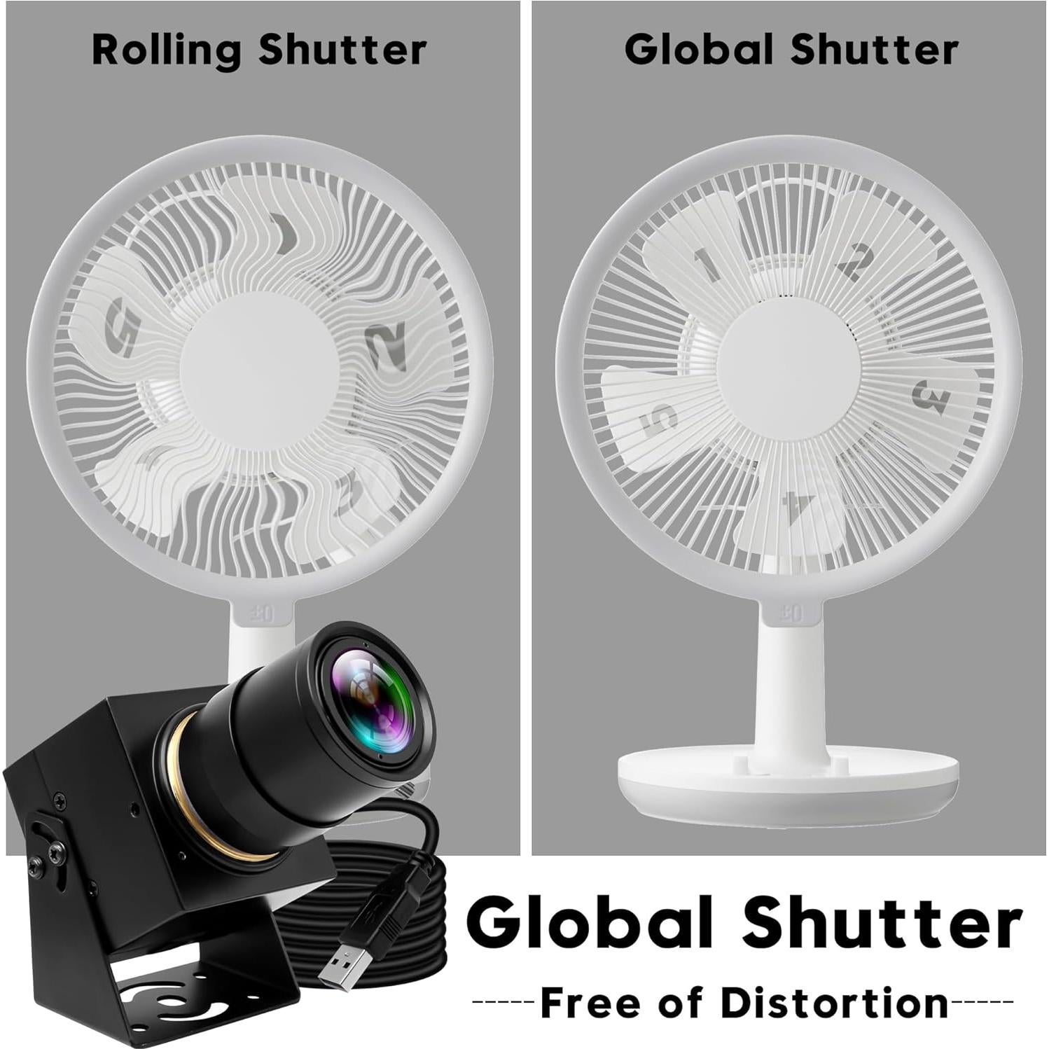 Cámara USB IFWATER 2MP 90fps con Lente Varifocal 2.8-12mm