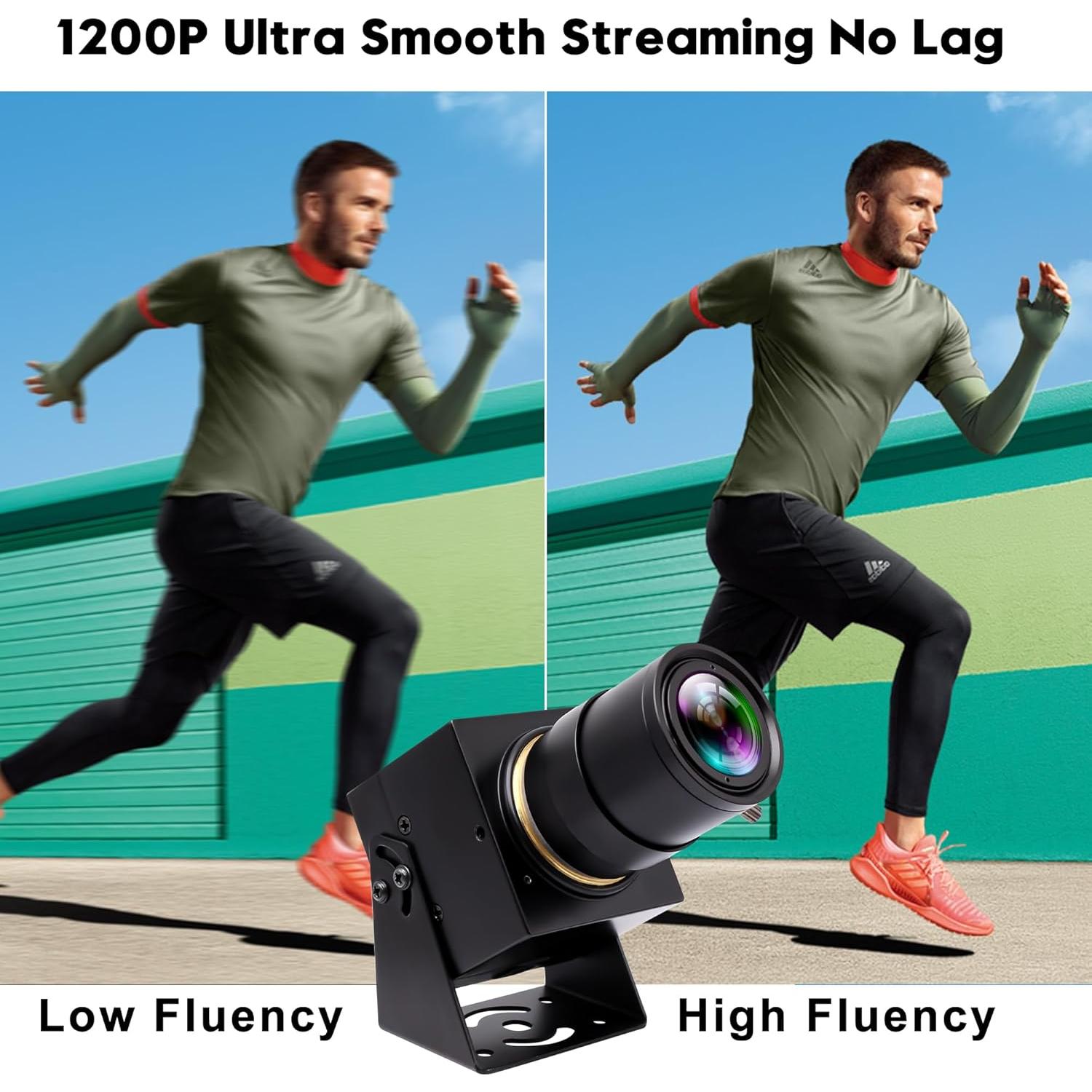 Cámara USB IFWATER 2MP 90fps con Lente Varifocal 2.8-12mm