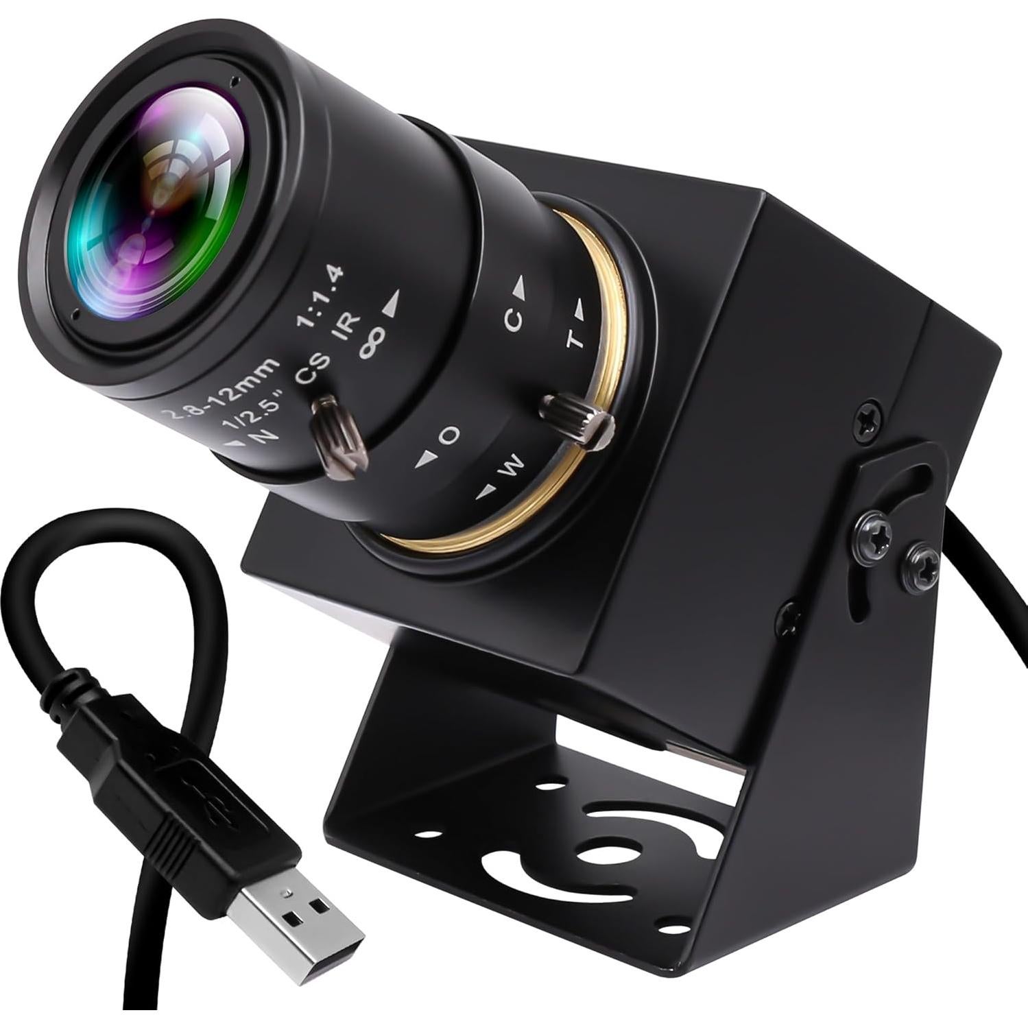 Cámara USB IFWATER 2MP 90fps con Lente Varifocal 2.8-12mm