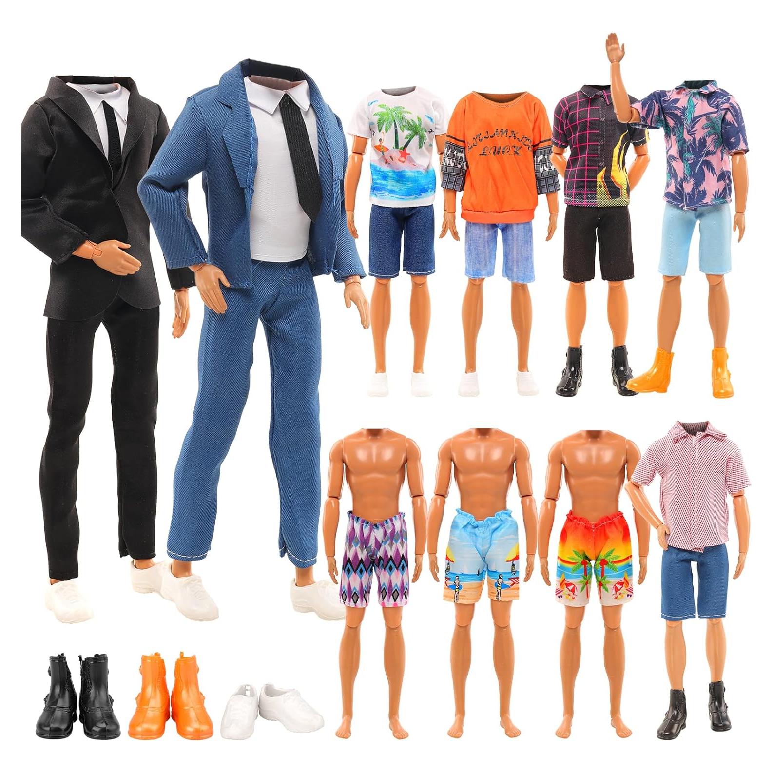 Lote 12 Ropa y Zapatos para Muñecos Niños Miunana 30 cm