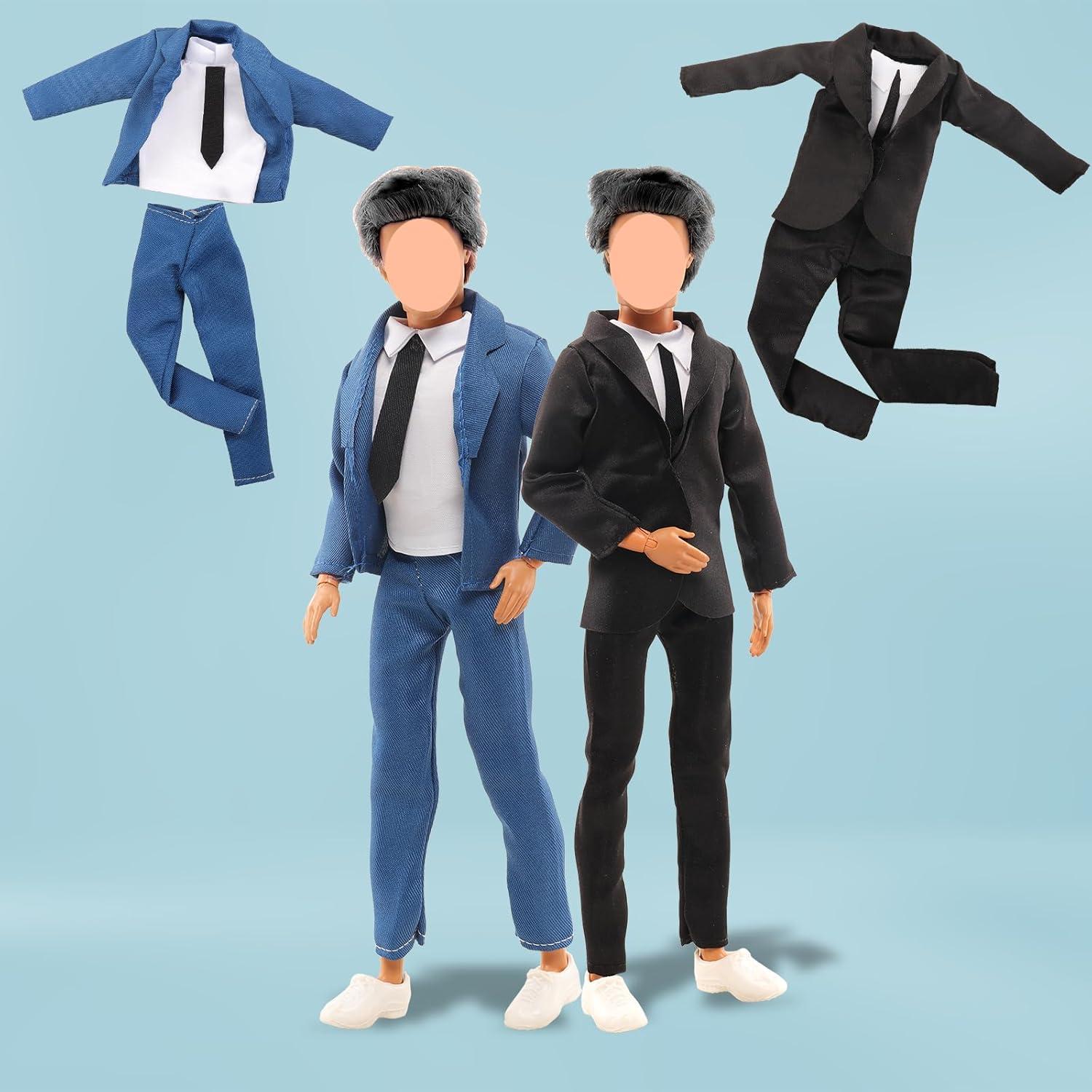 Lote 12 Ropa y Zapatos para Muñecos Niños Miunana 30 cm