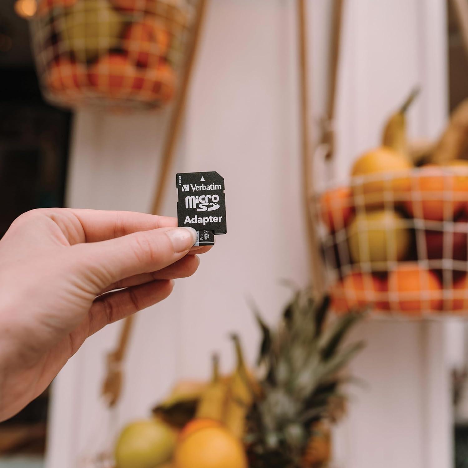 Tarjeta de Memoria Verbatim 64GB Pro microSDXC UHS-I V30