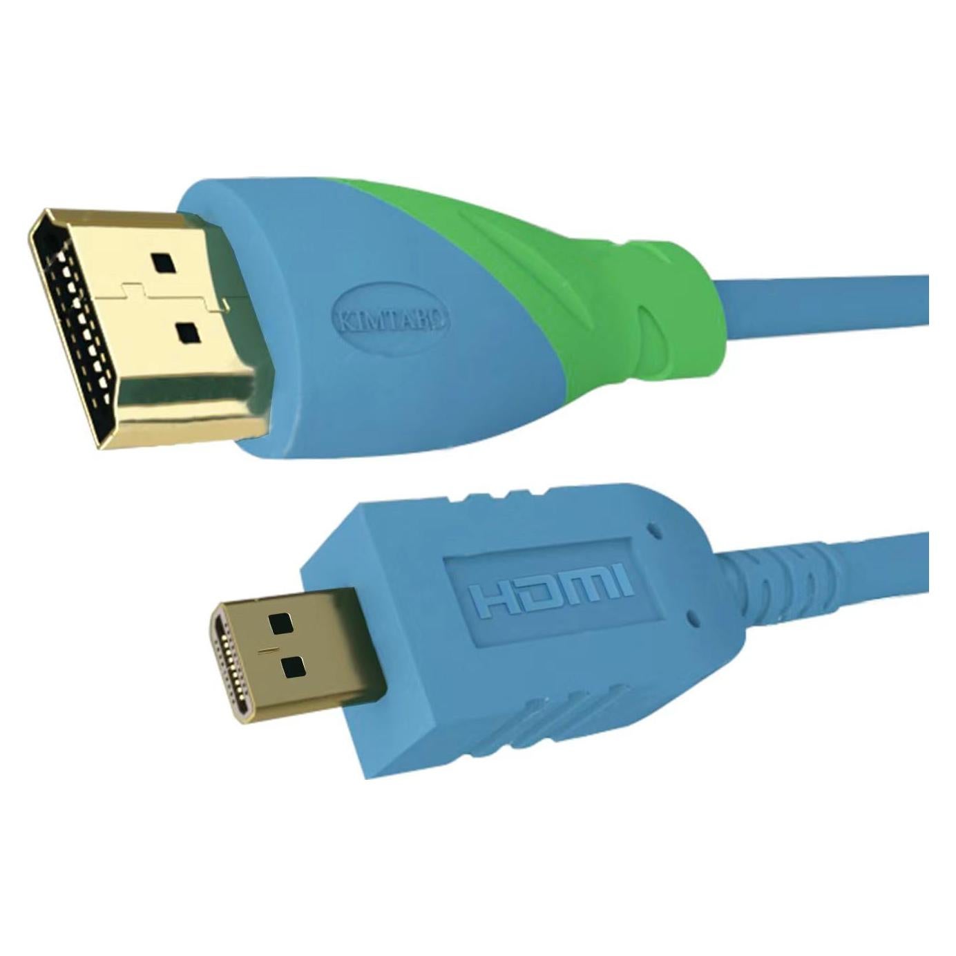 Cable Micro HDMI a HDMI KIMTABO 1.83m 4K 60Hz 18Gbps