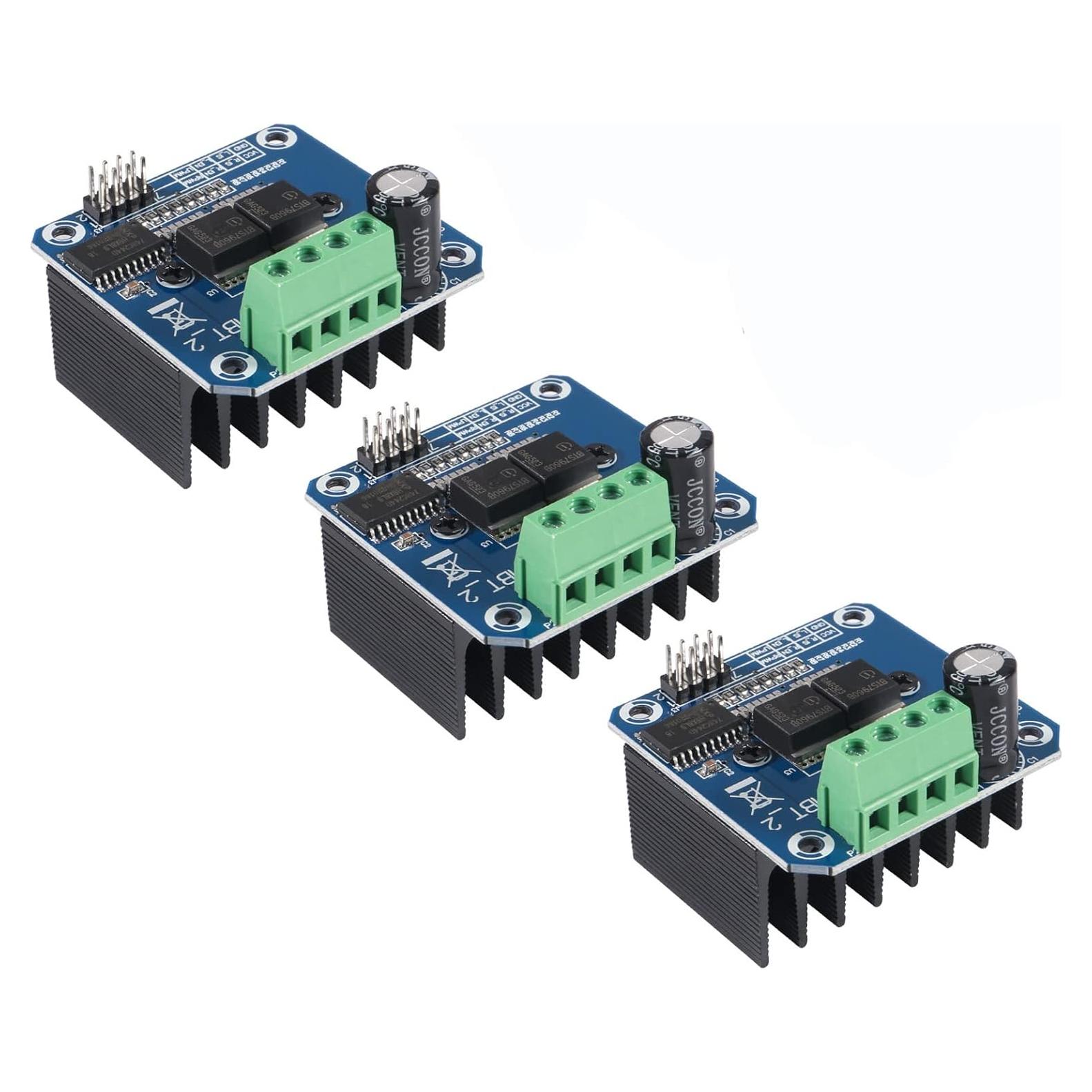 3PCS Módulo Controlador de Motor BTS7960 43A PWM para Raspberry Pi