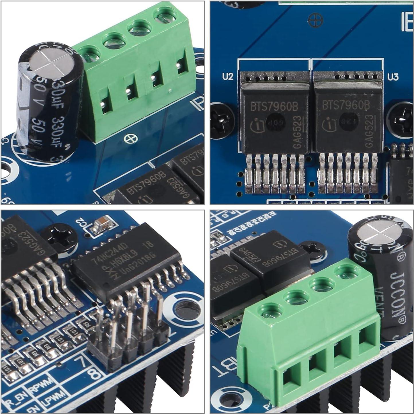 3PCS Módulo Controlador de Motor BTS7960 43A PWM para Raspberry Pi