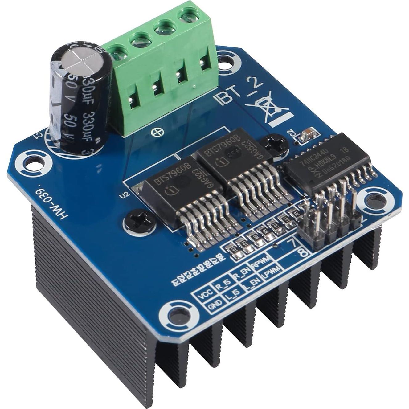3PCS Módulo Controlador de Motor BTS7960 43A PWM para Raspberry Pi