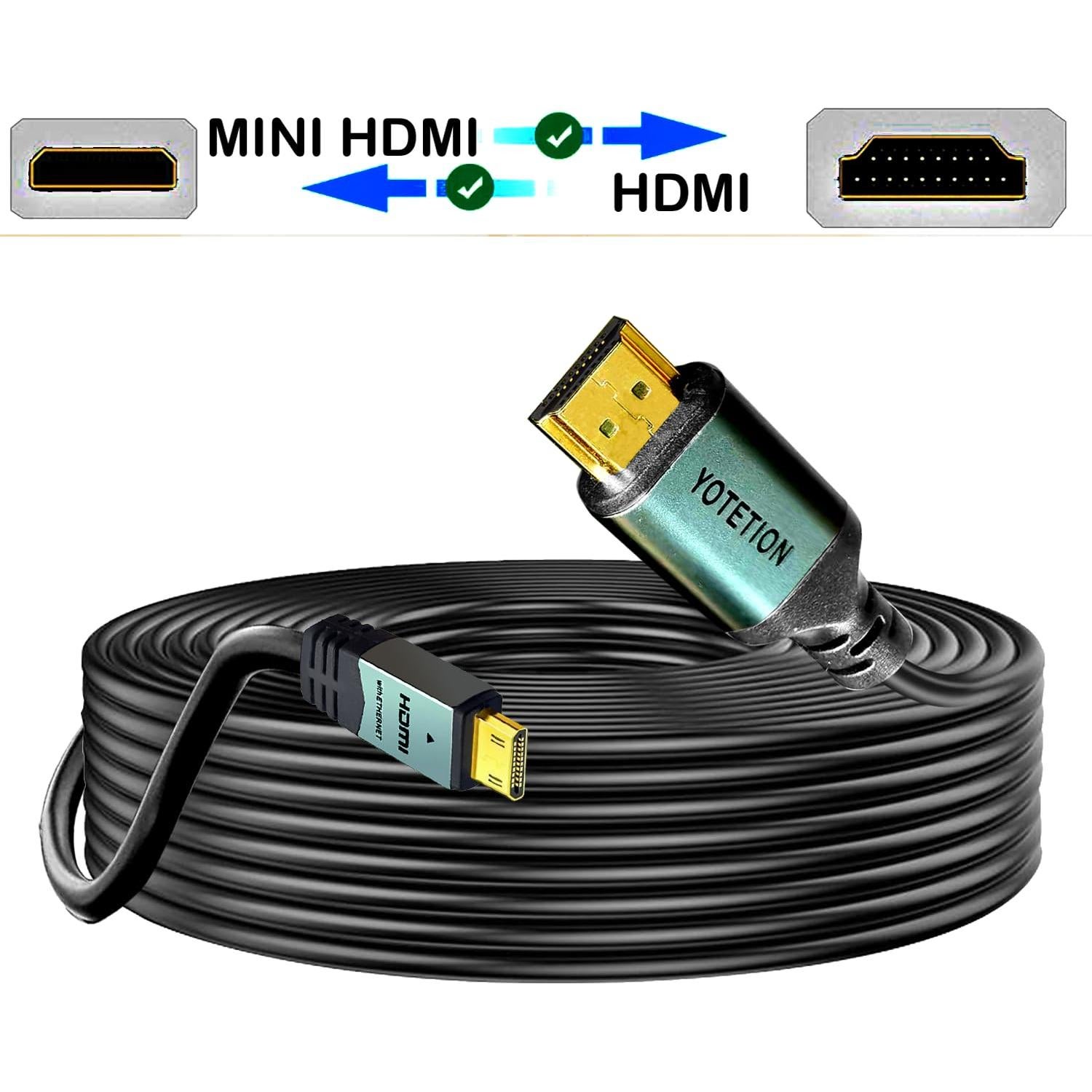 Cable Mini HDMI a HDMI 12.19m 4K 60Hz CableCreation