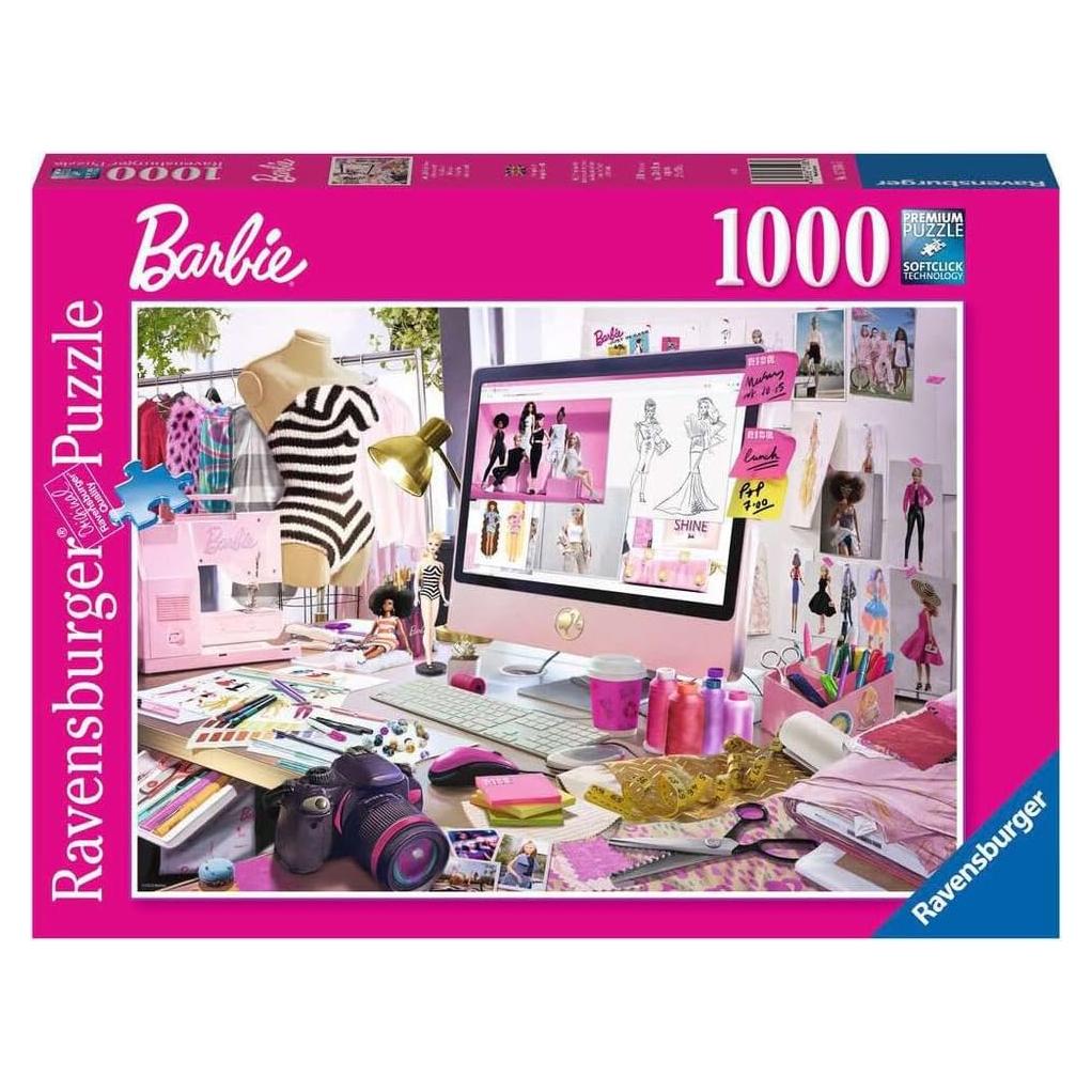 Rompecabezas Ravensburger Barbie 1000 Piezas Moda 70x50cm