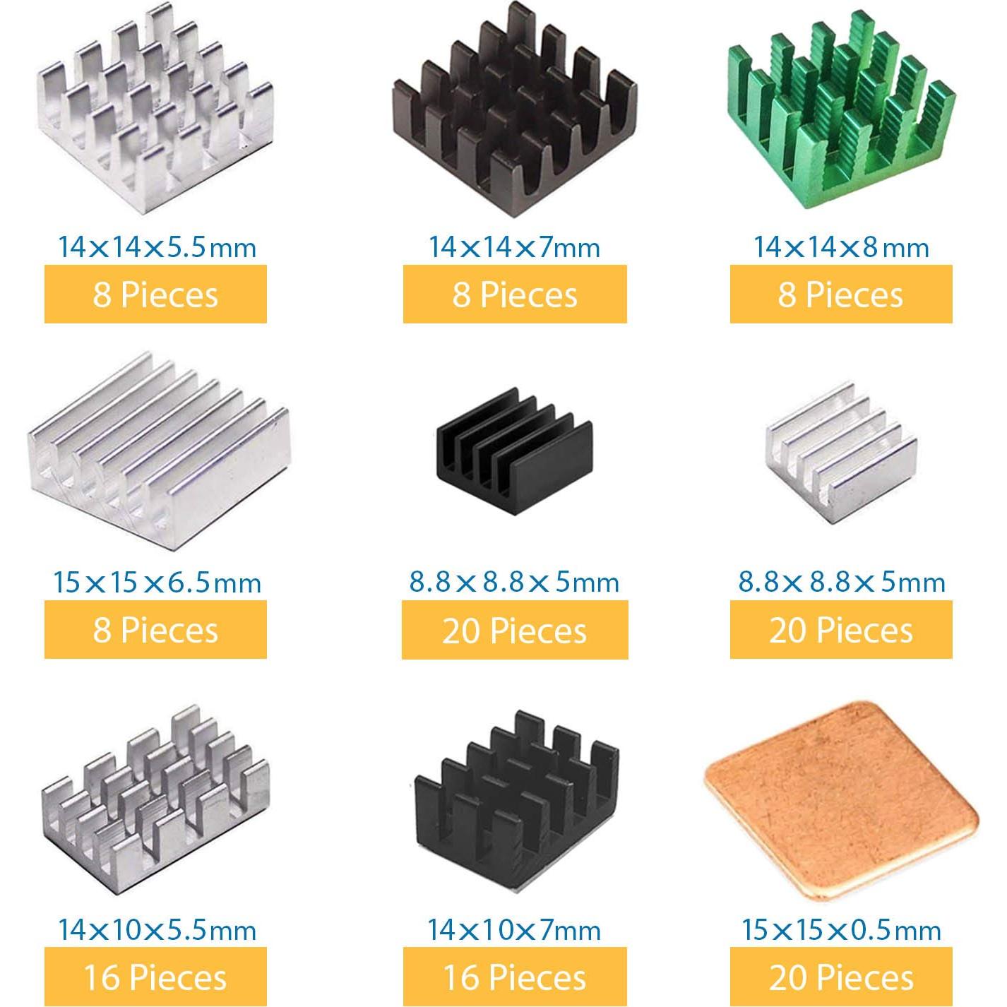 Kit de Disipadores de Calor Easycargo 124 Piezas Multicolor