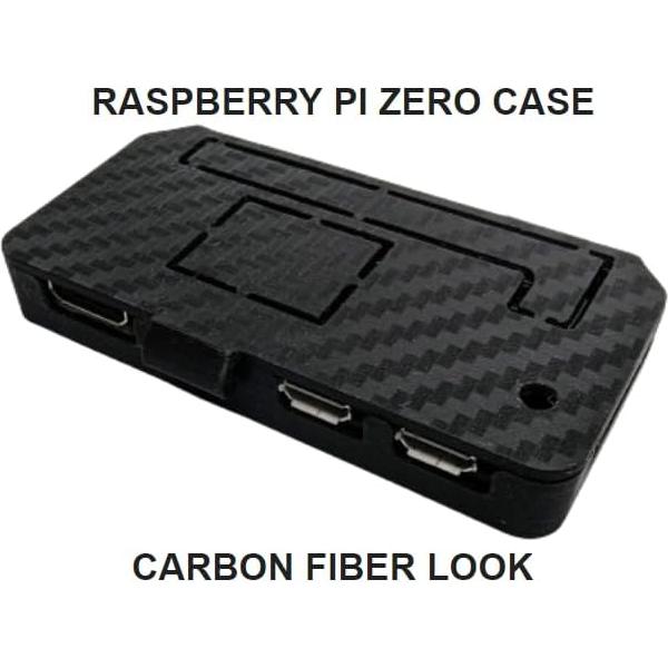 Funda Protectora Compacta Genérica para Raspberry Pi Zero - Fibra de Carbono