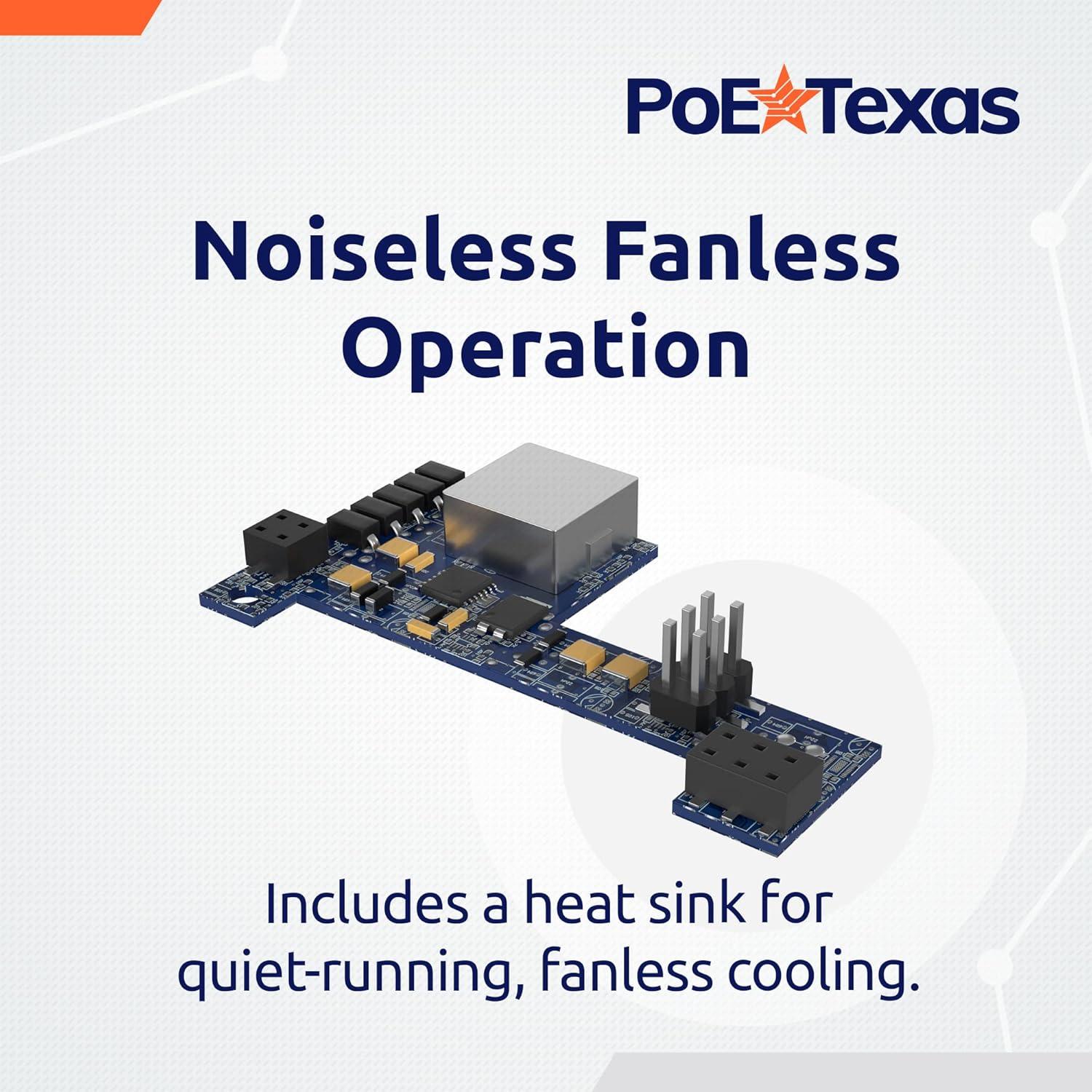 PoE Texas PoE Hat para Raspberry Pi 3 B+ y 4 - 11.6g