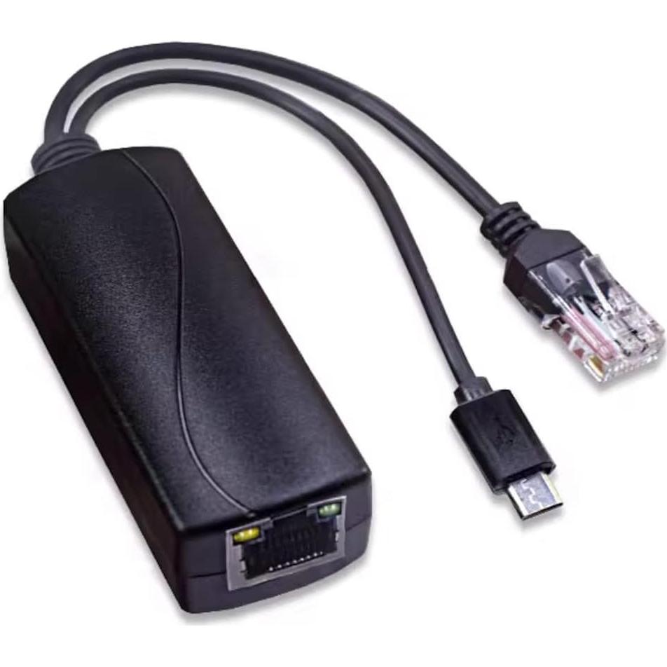Adaptador PoE JacobsParts 5V 2.4A Micro-USB para Cámaras IP