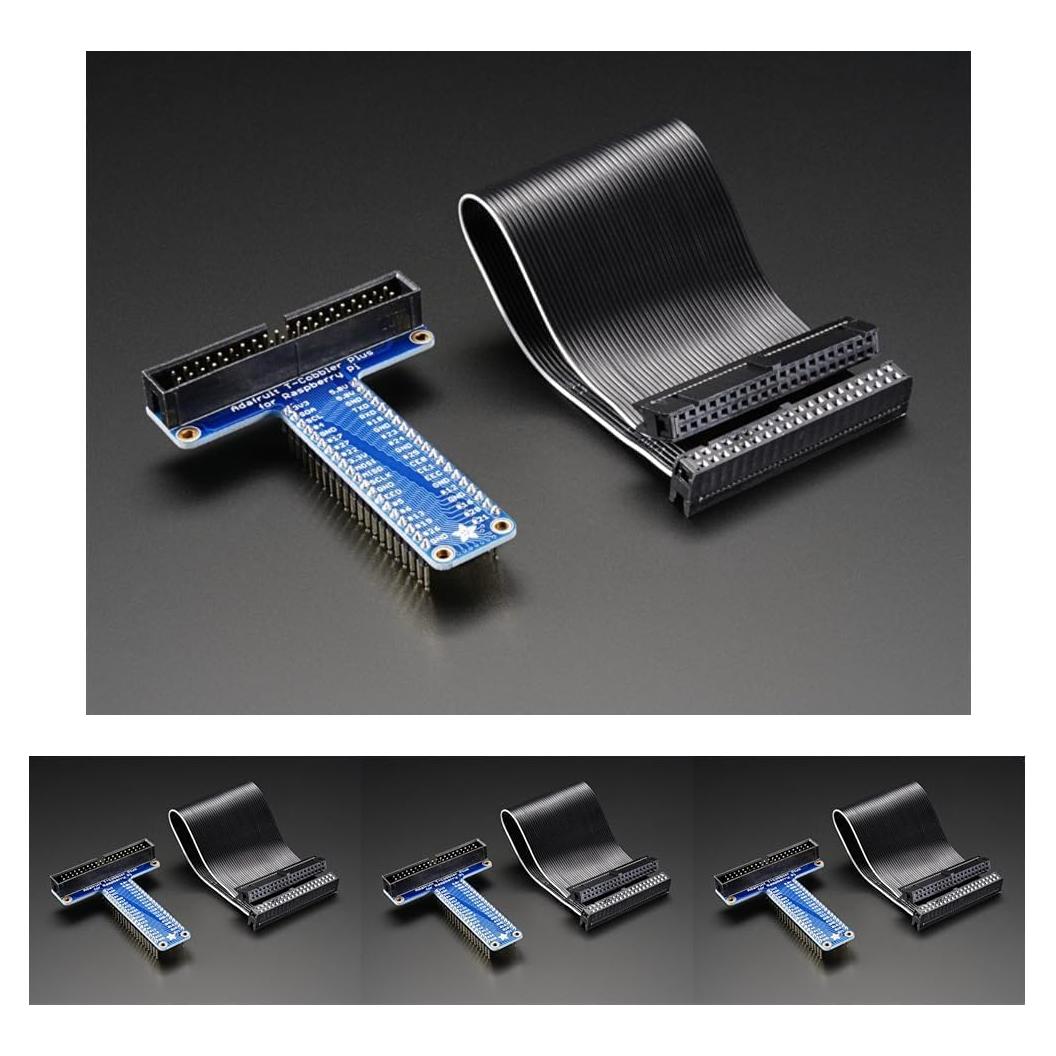 T-Cobbler Plus Adafruit ensamblado para Raspberry Pi - Paquete de 4