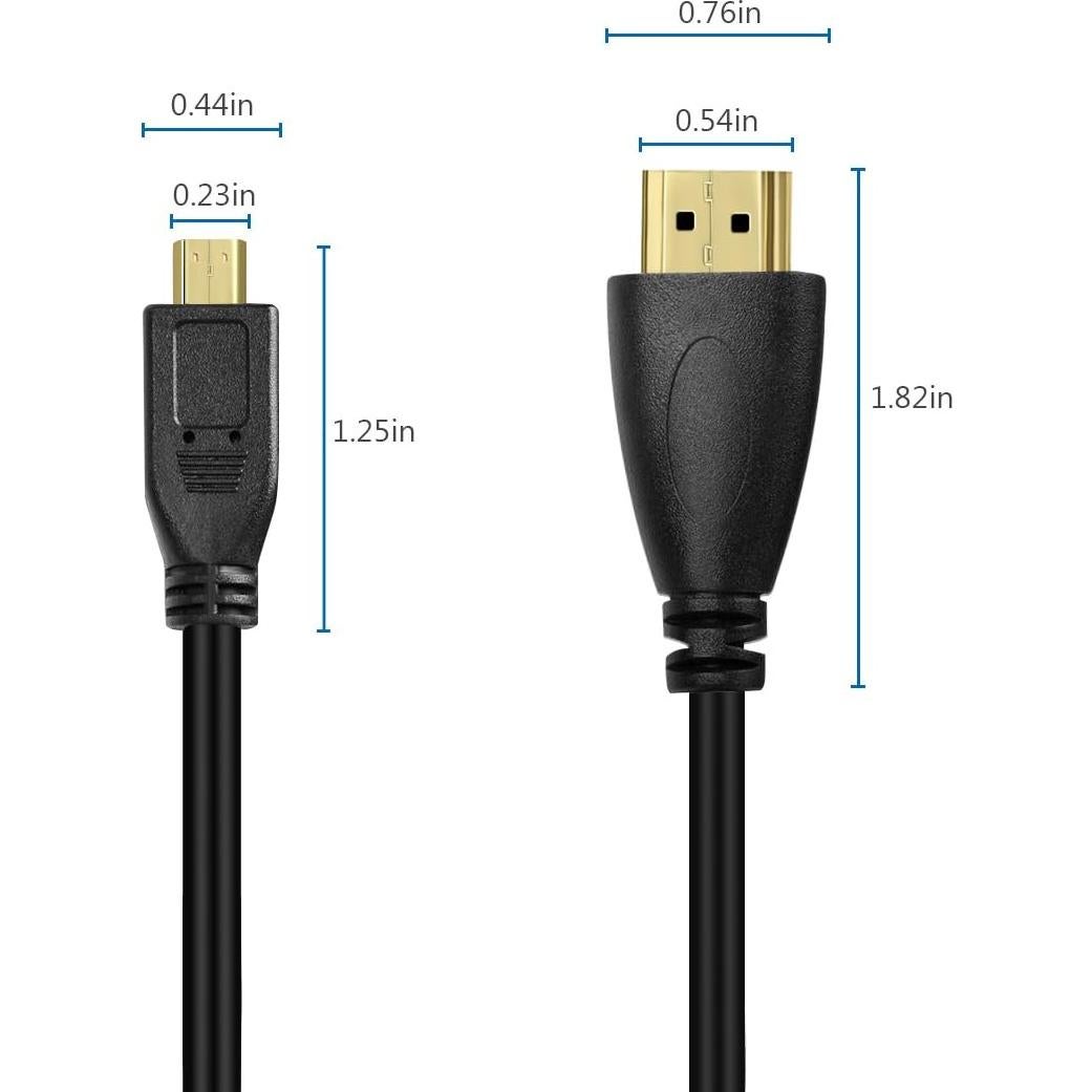 Cable Micro HDMI a HDMI UCEC 0.97m Retráctil 4K 1080P