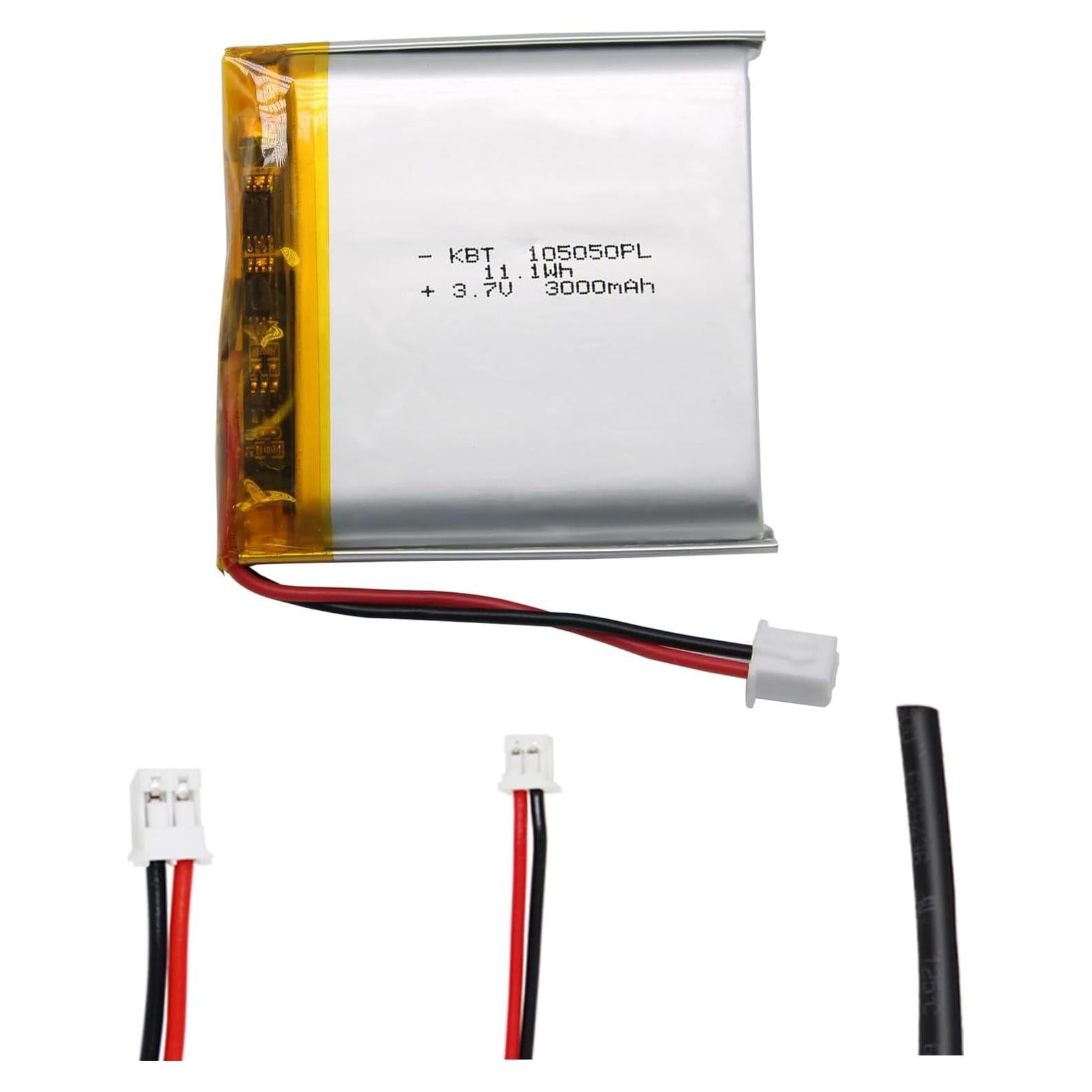 Batería de polímero de litio KBT 3.7V 3000mAh 105050PL