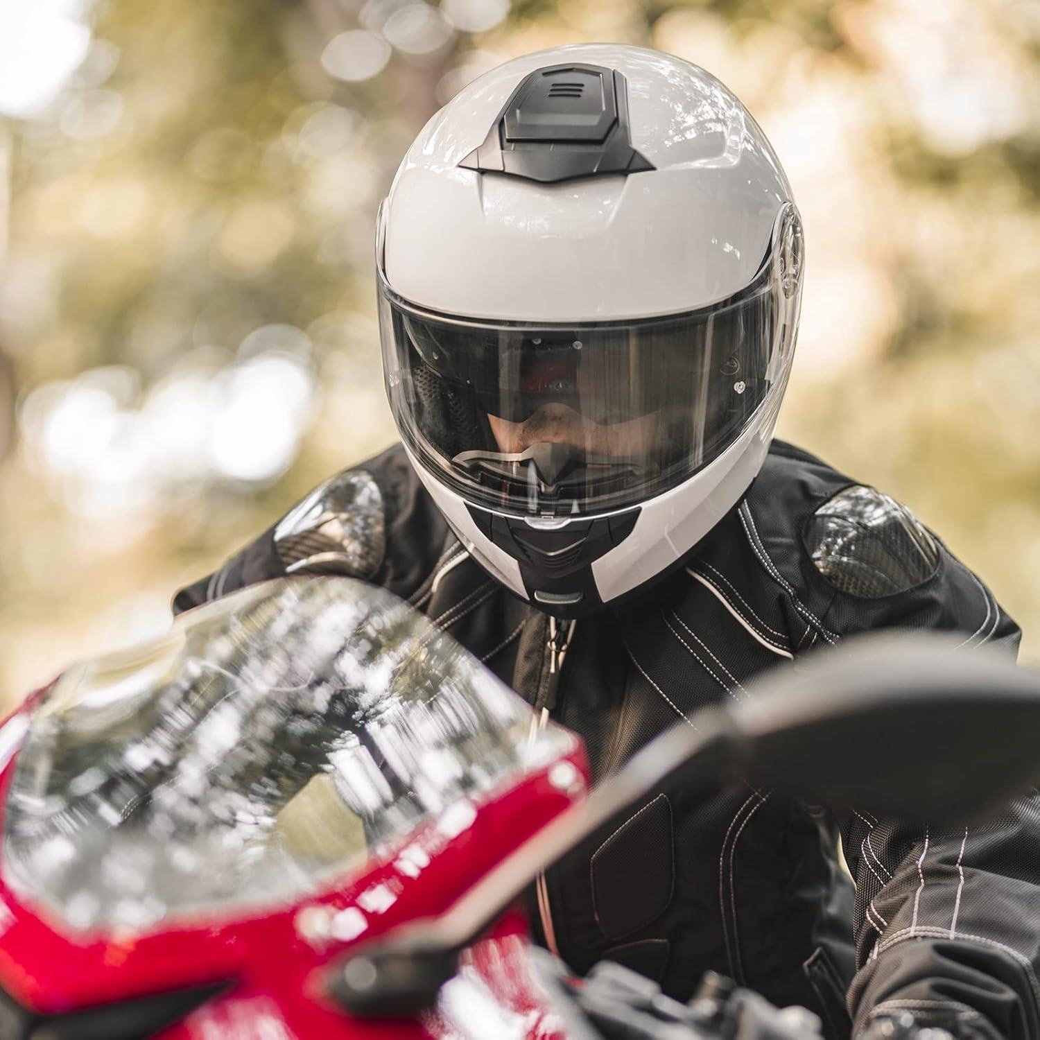 Casco Modular ILM 159 para Motocicleta Blanco X-Grande