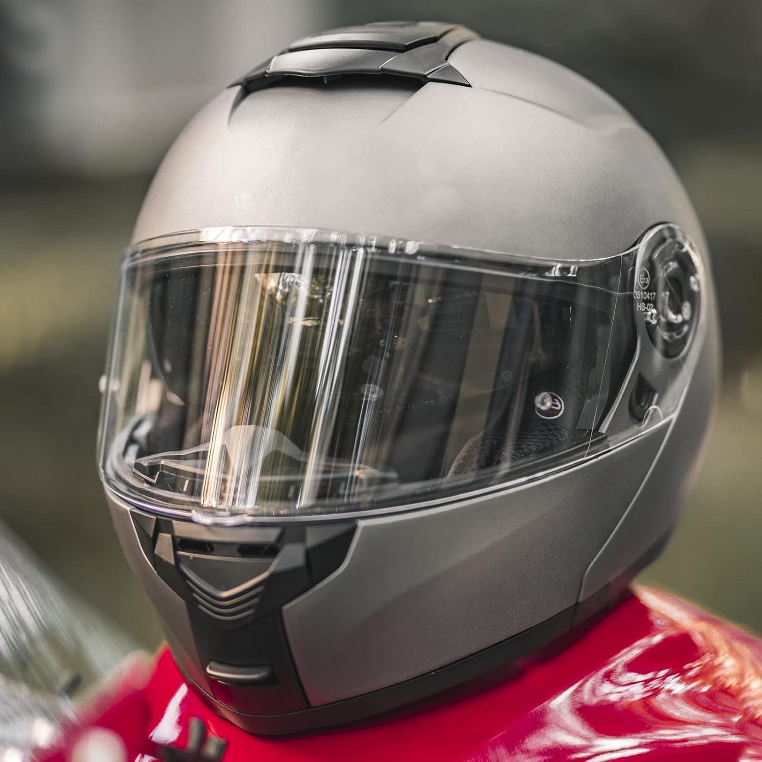 ILM Casco Modular Motocicleta Modelo 159 Gris Grande