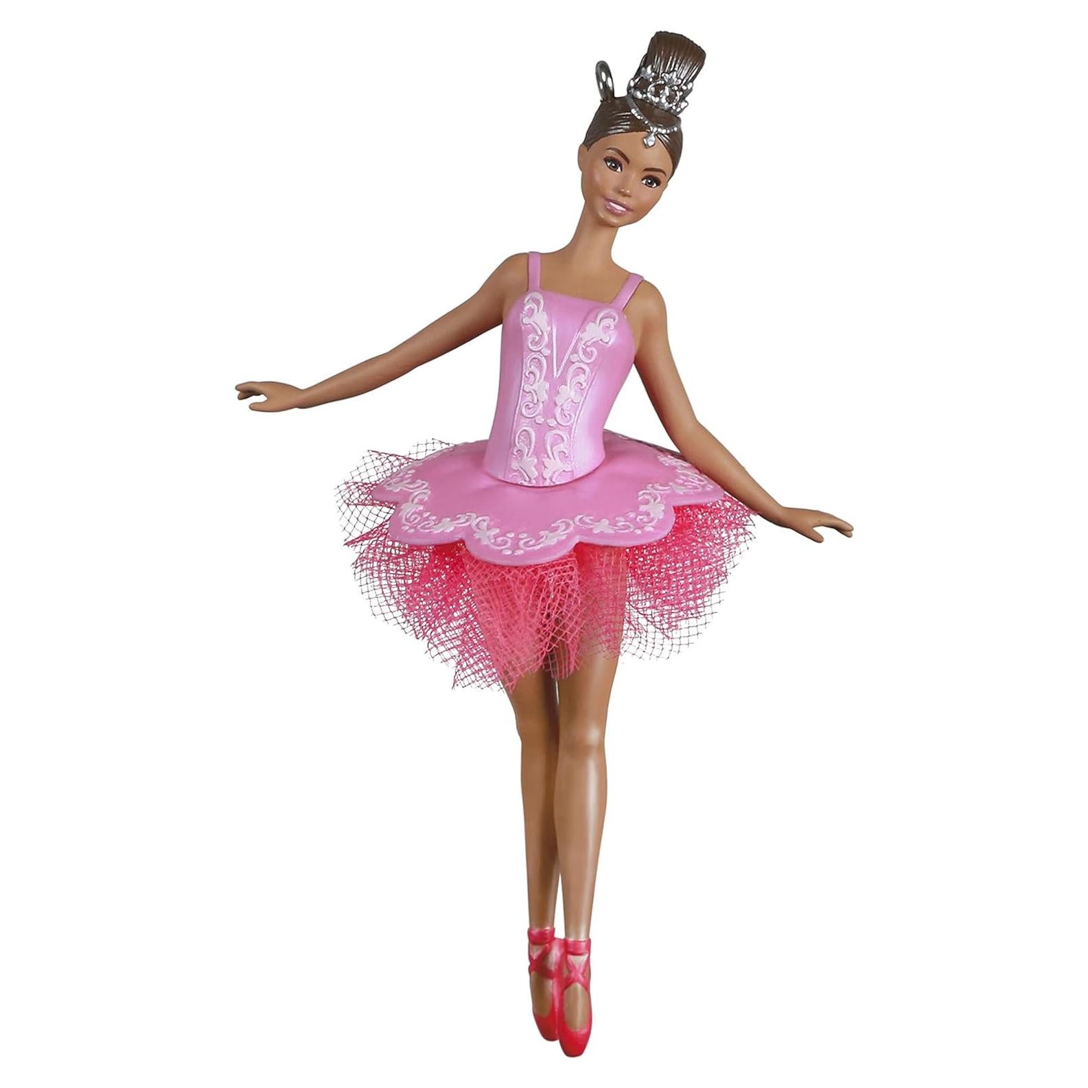 Adorno Navideño Hallmark 2021 Barbie Bella Bailarina 11.14 cm