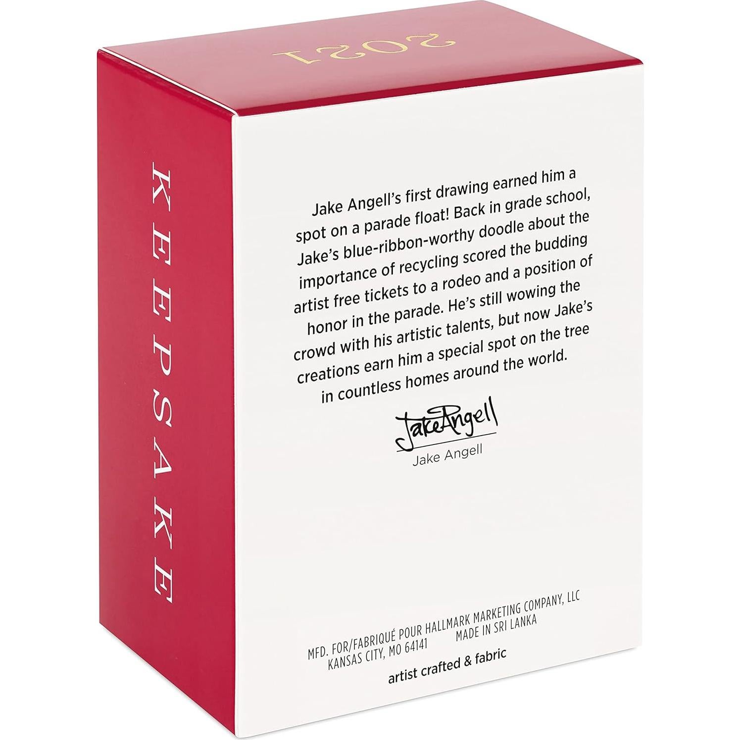 Adorno Navideño Hallmark 2021 Barbie Bella Bailarina 11.14 cm