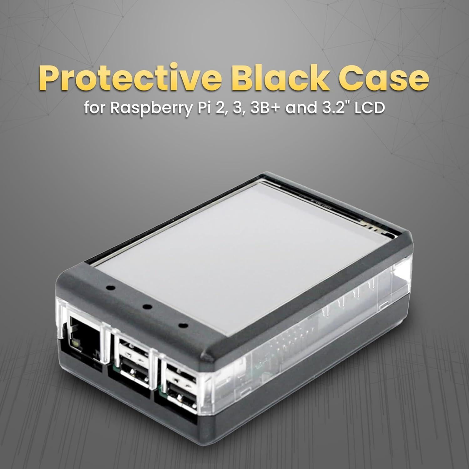 Caja Transparente SB Components para TFT LCD 3.2" Raspberry Pi