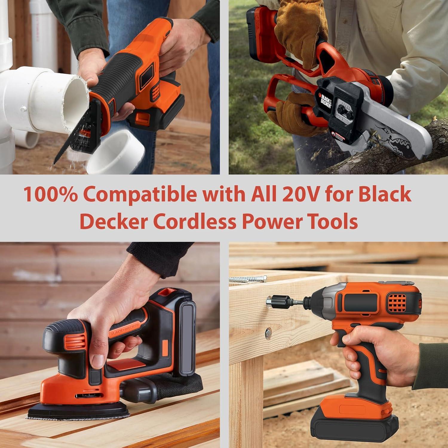 Combo Batería 20V 6.0Ah y Cargador Black y Decker LBX4020