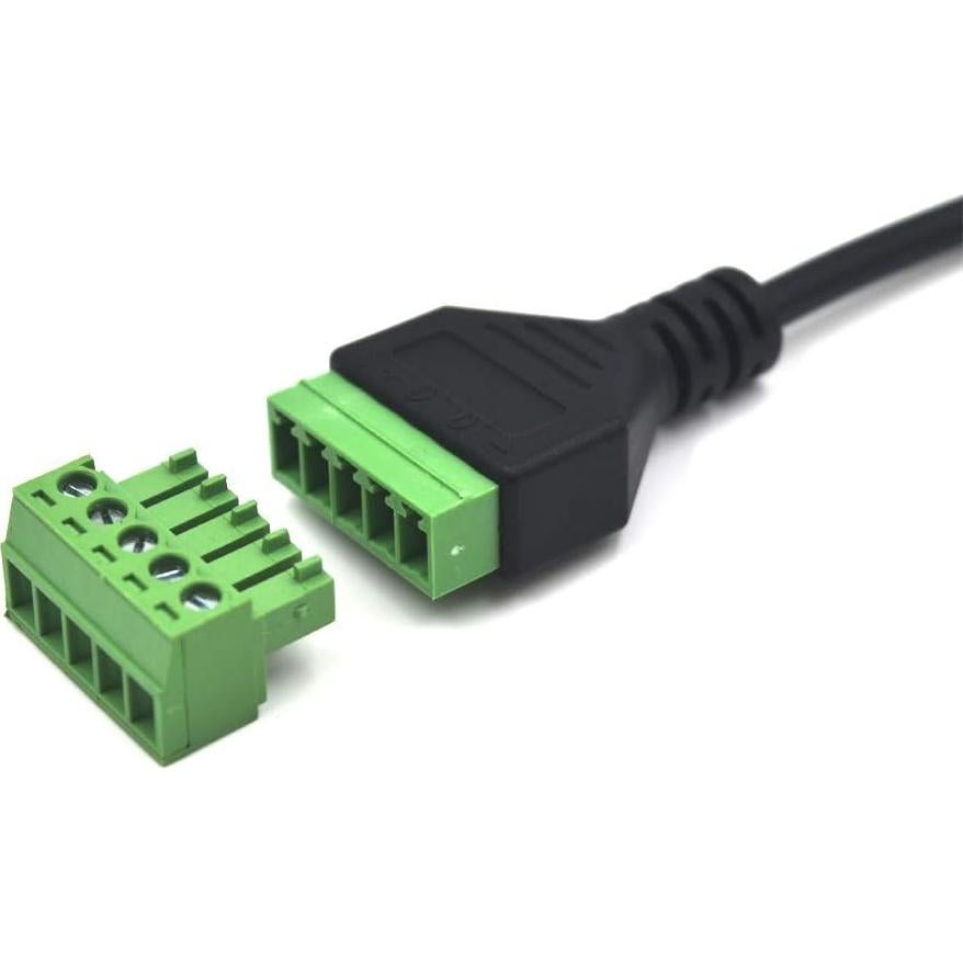 Cable de Bloque de Terminal Femenino Micro USB 5 Pines 30 cm Kework