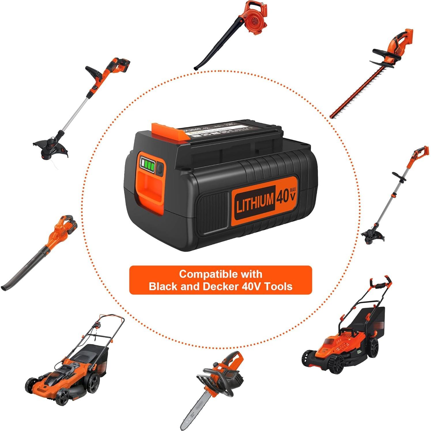 Batería de Litio 40V 3.0Ah Black+Decker Reemplazo S SKSTYLE