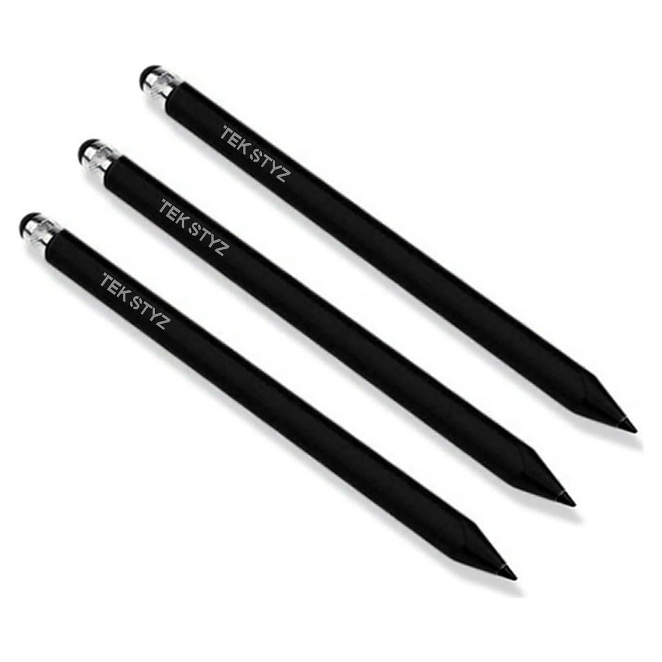 Lápiz Capacitivo 2 en 1 Tek Styz para Pantallas Táctiles - Negro