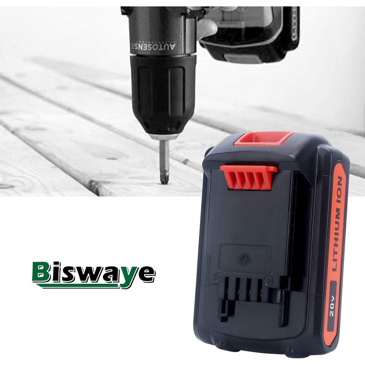 Batería de Litio Biswaye 4.0Ah 20V Compatible Black & Decker