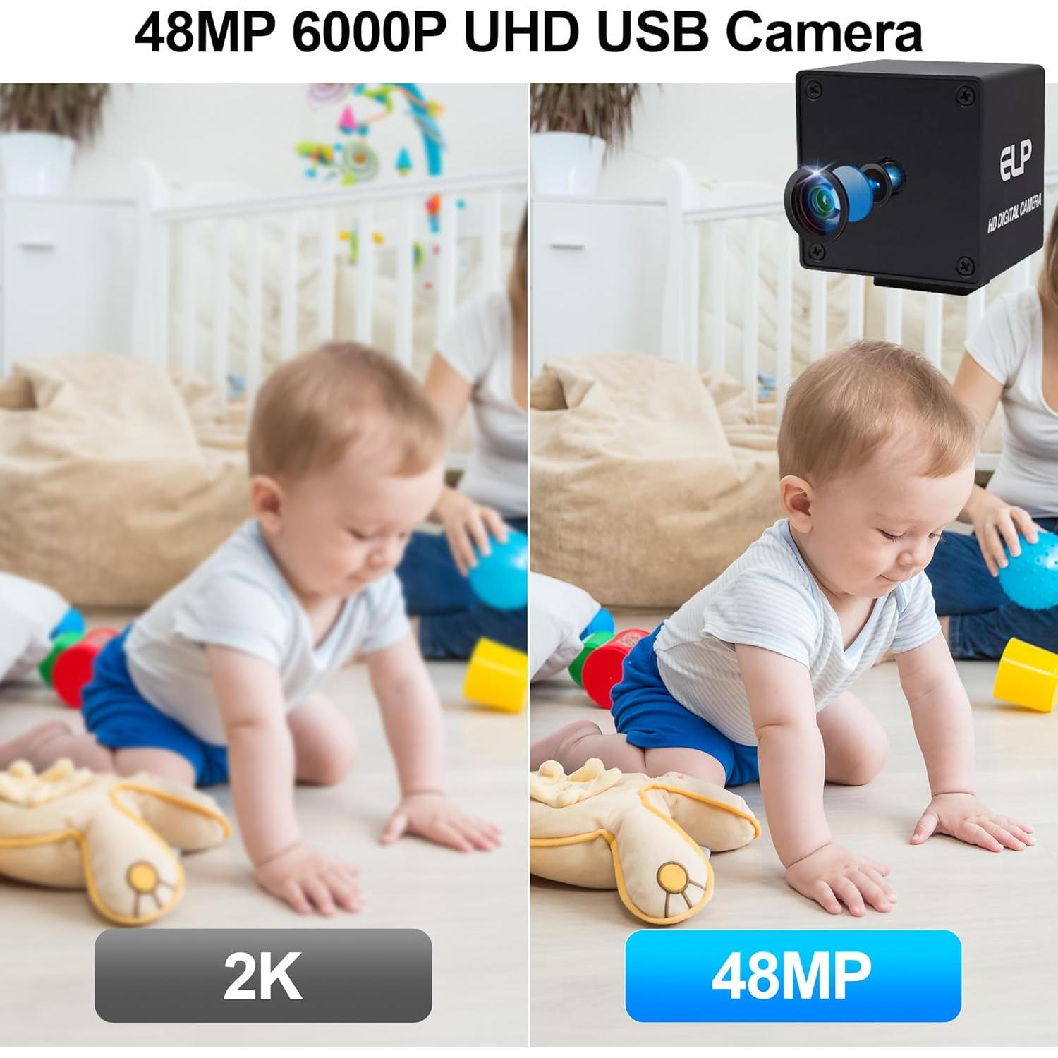 Cámara USB MMlove 48MP Autofoco 4K 30FPS Lente 70°